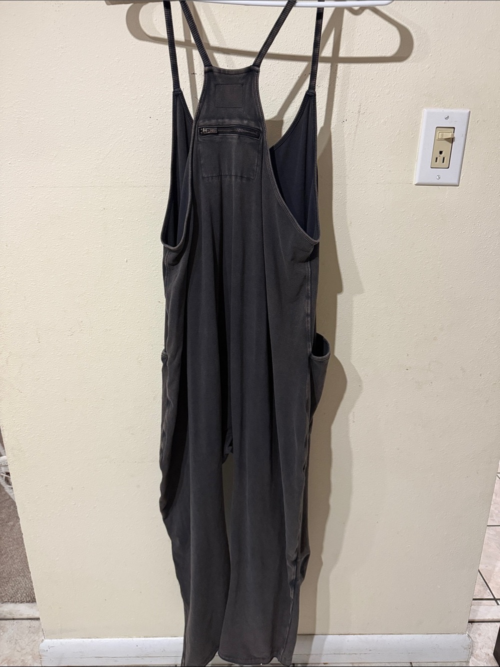FP Movement by Free People Hot Shot Onesie OVERSIZED Jumpsuit in Washed Black - Picture 7 of 10